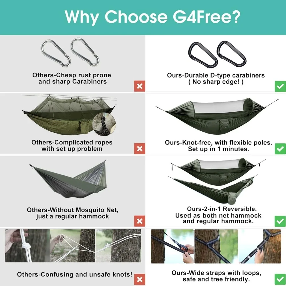 camping hammock with mosquito net